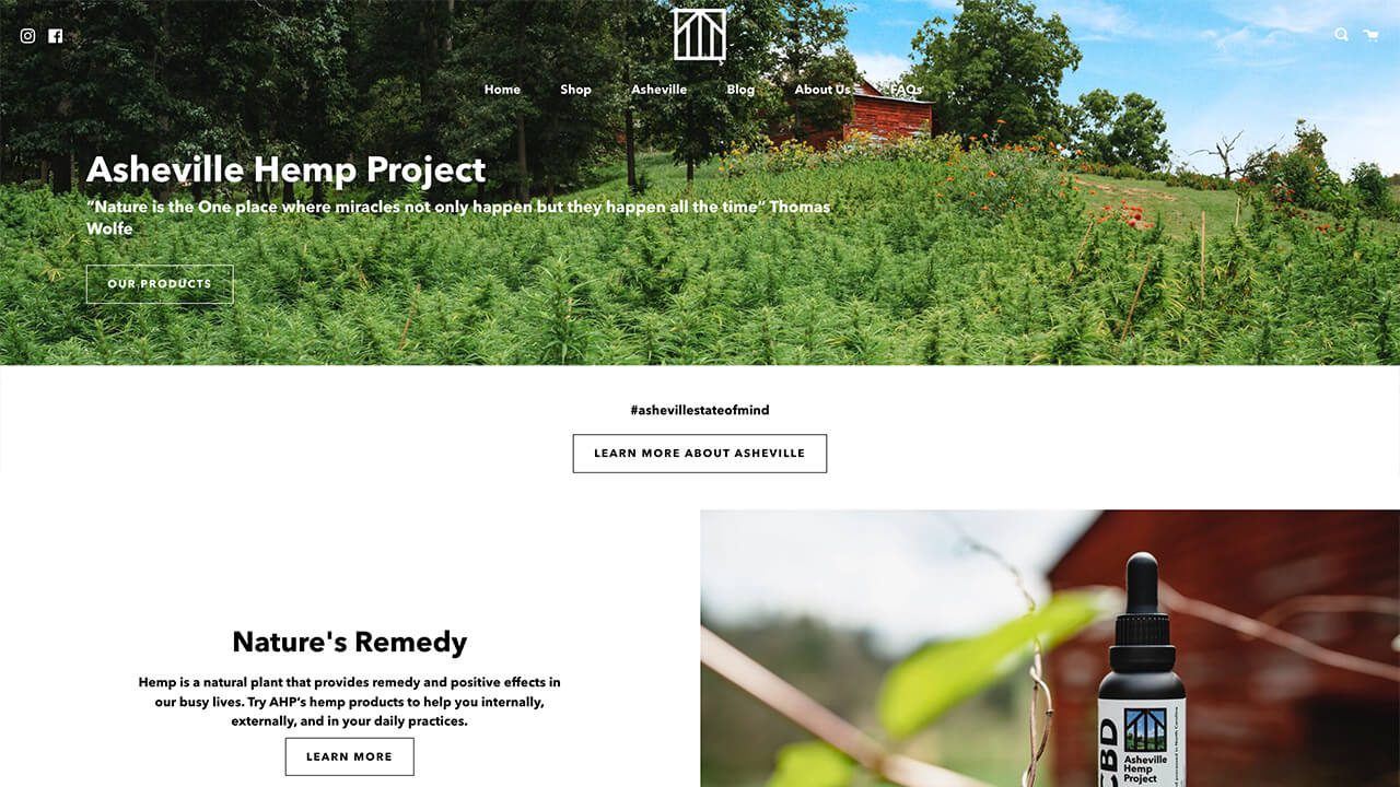 Asheville Hemp Project website