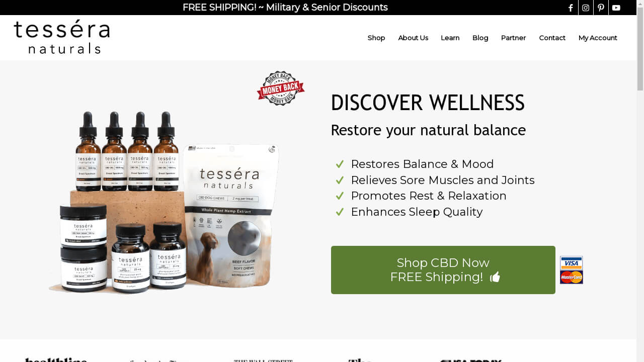 Tessera Naturals website